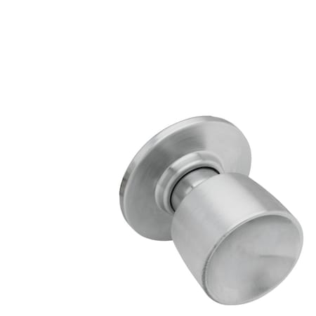 Grade 2 Dummy Cylindrical Lock, Tulip Knob, Non-Keyed, Satin Chrome Finish, Non-handed